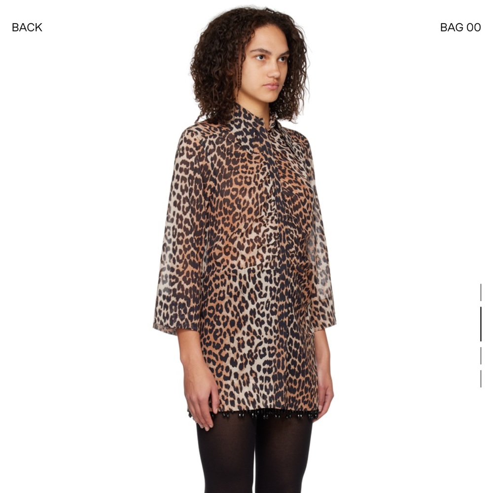 Ganni | Leopard Buttondown Mini